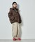 タフタ フード付きボリュームダウン