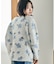 花柄シャギーニット