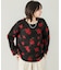 花柄シャギーニット