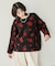 花柄シャギーニット