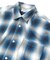 Magazine Pocket Ombre Check Open Collar Shirt