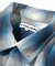 Magazine Pocket Ombre Check Open Collar Shirt