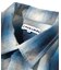 Magazine Pocket Ombre Check Open Collar Shirt