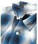 Magazine Pocket Ombre Check Open Collar Shirt