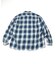 Magazine Pocket Ombre Check Open Collar Shirt