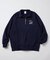 tombonia × FREAK'S STORE/トムボニア コラボ フットボールデザイン ポロカラー ハーフジップ スウェット