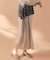 【WEB限定】ワンショルベスト付きレイヤードニットワンピース