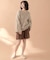 【WEB限定】総透かし編みニットプルオーバー