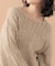 【WEB限定】総透かし編みニットプルオーバー