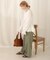 【WEB限定】バックボタンツイルワイドパンツ