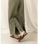 【WEB限定】バックボタンツイルワイドパンツ