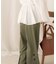 【WEB限定】バックボタンツイルワイドパンツ
