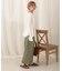 【WEB限定】バックボタンツイルワイドパンツ
