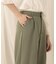 【WEB限定】バックボタンツイルワイドパンツ