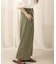 【WEB限定】バックボタンツイルワイドパンツ