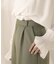 【WEB限定】バックボタンツイルワイドパンツ