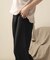 【WEB限定】バックボタンツイルワイドパンツ