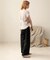 【WEB限定】バックボタンツイルワイドパンツ