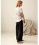【WEB限定】バックボタンツイルワイドパンツ