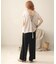 【WEB限定】バックボタンツイルワイドパンツ