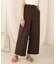 【WEB限定】バックボタンツイルワイドパンツ