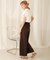 【WEB限定】バックボタンツイルワイドパンツ