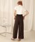 【WEB限定】バックボタンツイルワイドパンツ