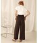 【WEB限定】バックボタンツイルワイドパンツ