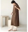 【WEB限定】USコットンバックスリット半袖カットワンピース