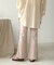 【WEB限定】センターシームカットフレアパンツ