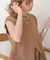 【WEB限定】レイヤードニットワンピース（ペチワンピース付き）