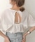 【WEB限定】バックオープンギャザーブラウス