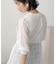 【WEB限定】ブザムベスト付き透かし編みニット