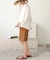 【WEB限定】フレアハーフパンツ