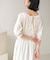【WEB限定】バックリボン半袖ロングワンピース