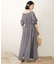【WEB限定】バックリボン半袖ロングワンピース