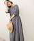 【WEB限定】バックリボン半袖ロングワンピース