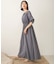 【WEB限定】バックリボン半袖ロングワンピース