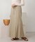 【WEB限定】ボタンデザインスリットロングスカート