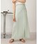 【WEB限定】ボタンデザインスリットロングスカート