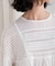 【WEB限定】コットンボイルカットレース切替チュニック