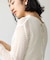 【WEB限定】バックレースアップ透かしニット