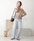 【WEB限定】バックレースアップ透かしニット
