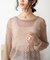 【WEB限定】バックレースアップ透かしニット