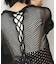【WEB限定】バックレースアップ透かしニット