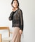 【WEB限定】バックレースアップ透かしニット