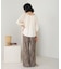 【WEB限定】サテンギャザーブラウス