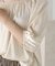 【WEB限定】サテンギャザーブラウス