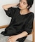 【WEB限定】サテンギャザーブラウス