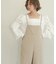【WEB限定】シャーリングショルダーブラウス